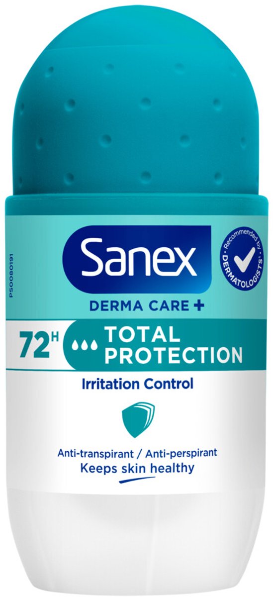 Sanex - Deodorant Roller Dermo Total Protection - 3 x 50 ml - Voordeelverpakking