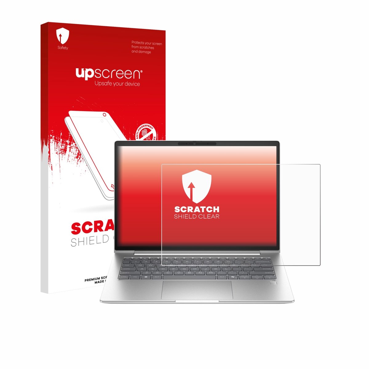upscreen - Screenprotector voor HP EliteBook 6 G1a 14" - Folie Beschermfolie transparant