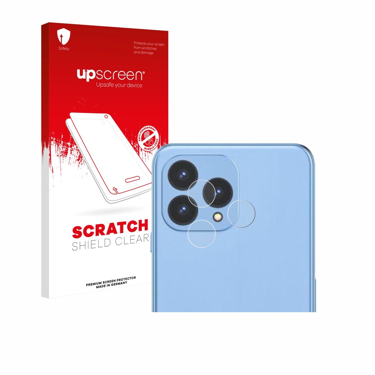 upscreen - Screenprotector voor Cubot P80 (ALLEEN Camera) - Folie Beschermfolie transparant