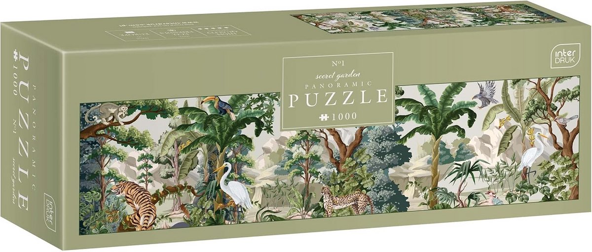 Panorama Legpuzzel 1000 Stukjes voor Volwassenen - Betoverende Geheime Tuin