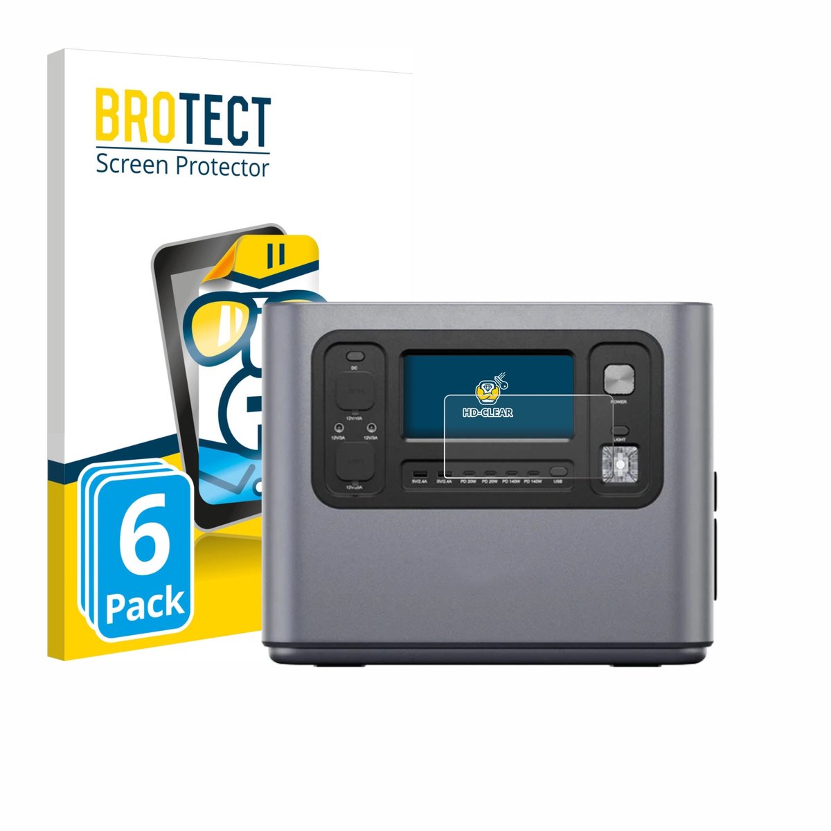 BROTECT - Screenprotector voor Aferiy P280 - Folie Beschermfolie transparant 6 Stuks