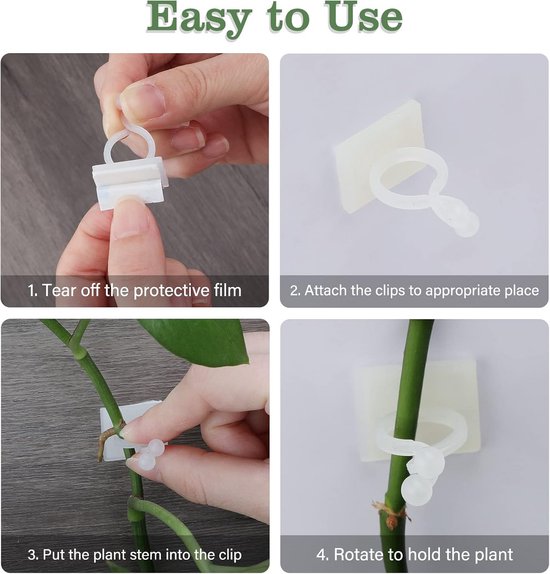 100 Stuks Plantenklemmen – Tomatenclips Voor Klimplanten – Stevig En Herbruikbaar