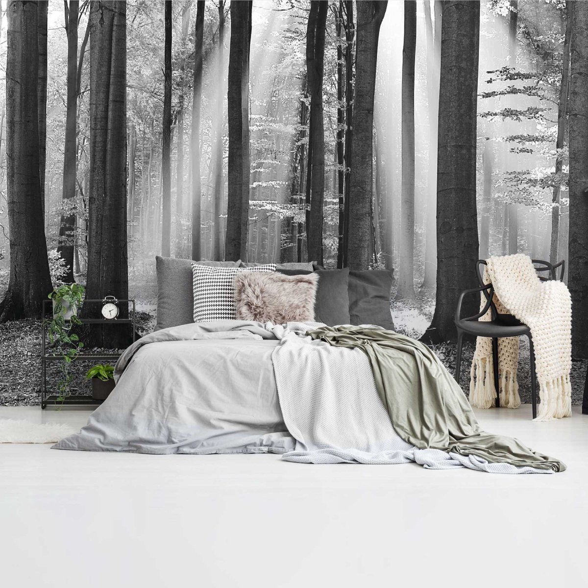 Fotobehang Zonlicht in loofbos - 260 x 384 - Vlies - REINDERS