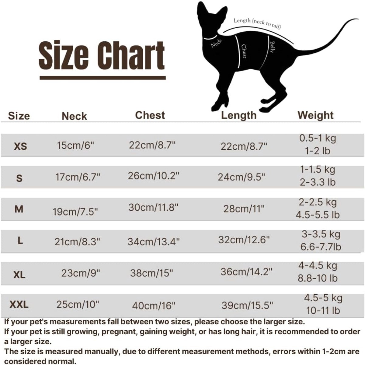 Warme Jumpsuit met Hoed en Staart voor Sphynx Kat, Cornish Rex en Devon Rex - Volledige Set