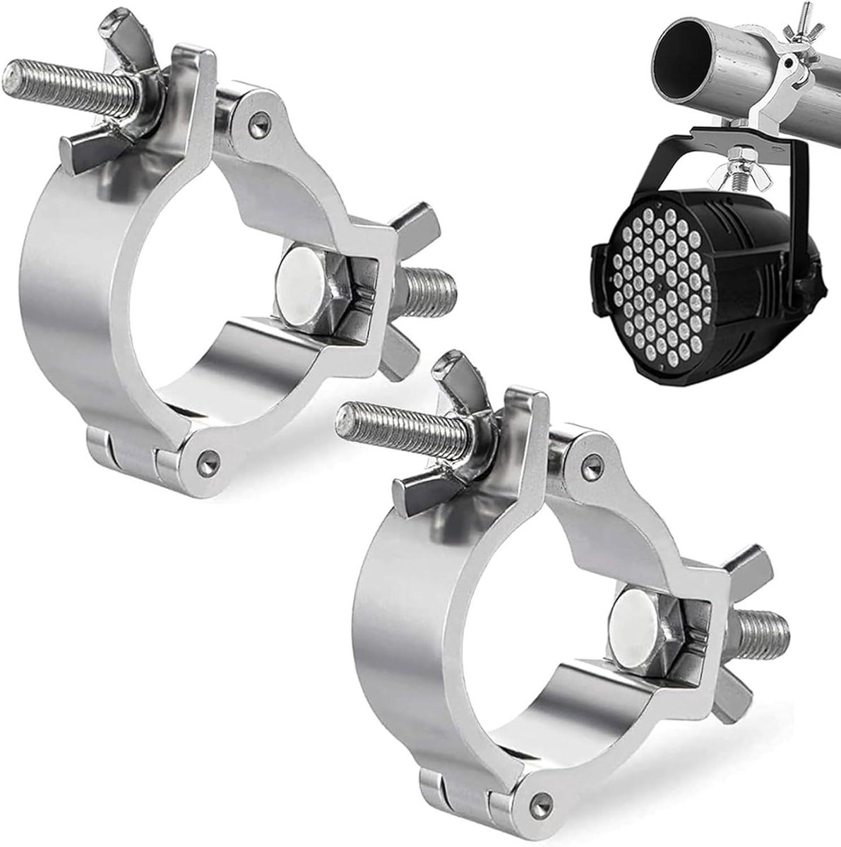 Truss klemmen voor podiumverlichting - Set van 2 - Haakklemmen - DJ-accessoires - 25-30 mm