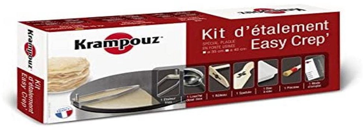 Pannenkoekenspreider RVS voor Grote Pannen - Complete Crêpe Accessoireset