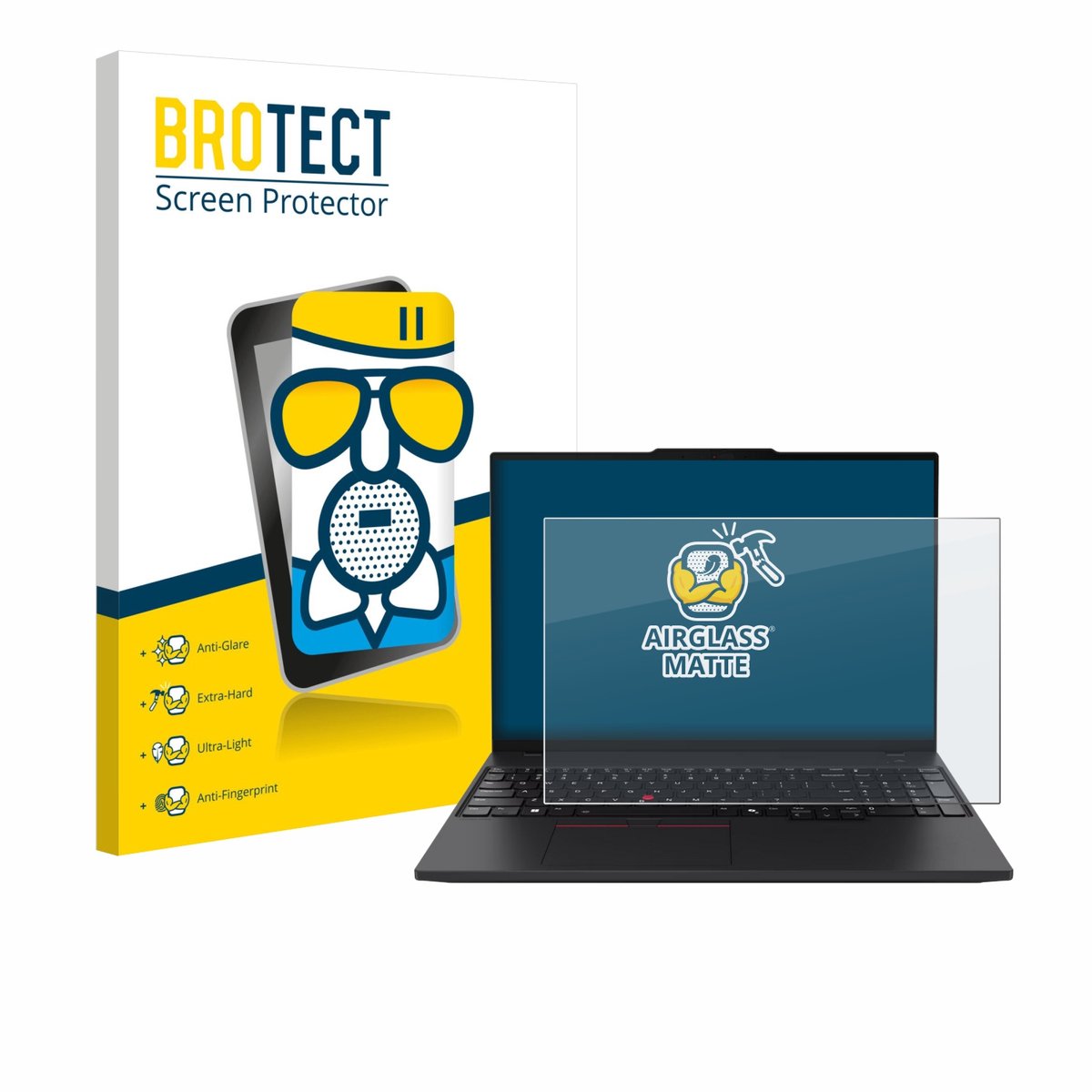 BROTECT - Screenprotector voor Lenovo ThinkPad P16s Gen 4 - Folie Beschermfolie Beschermglas matte