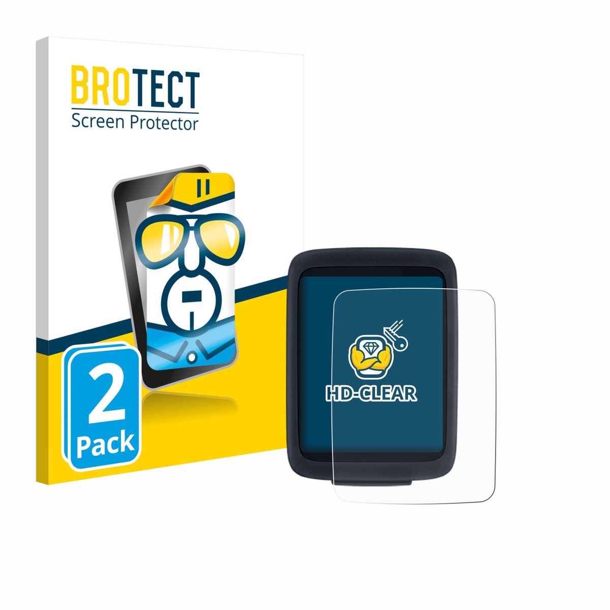 BROTECT - Screenprotector voor Sigma BC 10.0 WR - Folie Beschermfolie transparant 2 Stuks