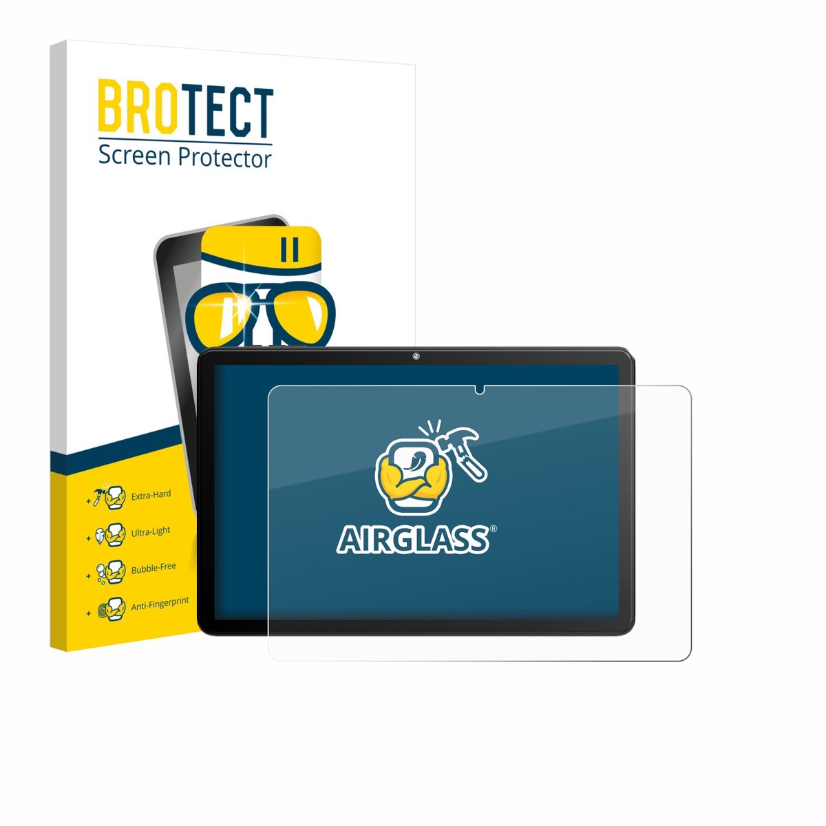 Screenprotector voor Rebecco Z50 10.1" Beschermglas transparant