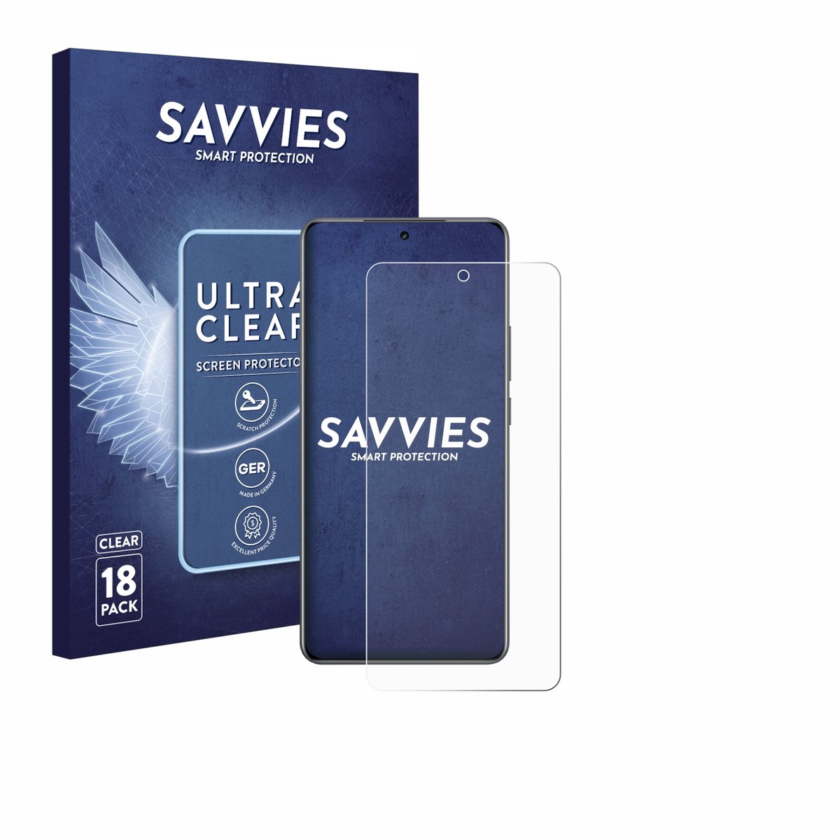Savvies - Screenprotector voor realme Neo 8 - Folie Beschermfolie transparant 18 Stuks