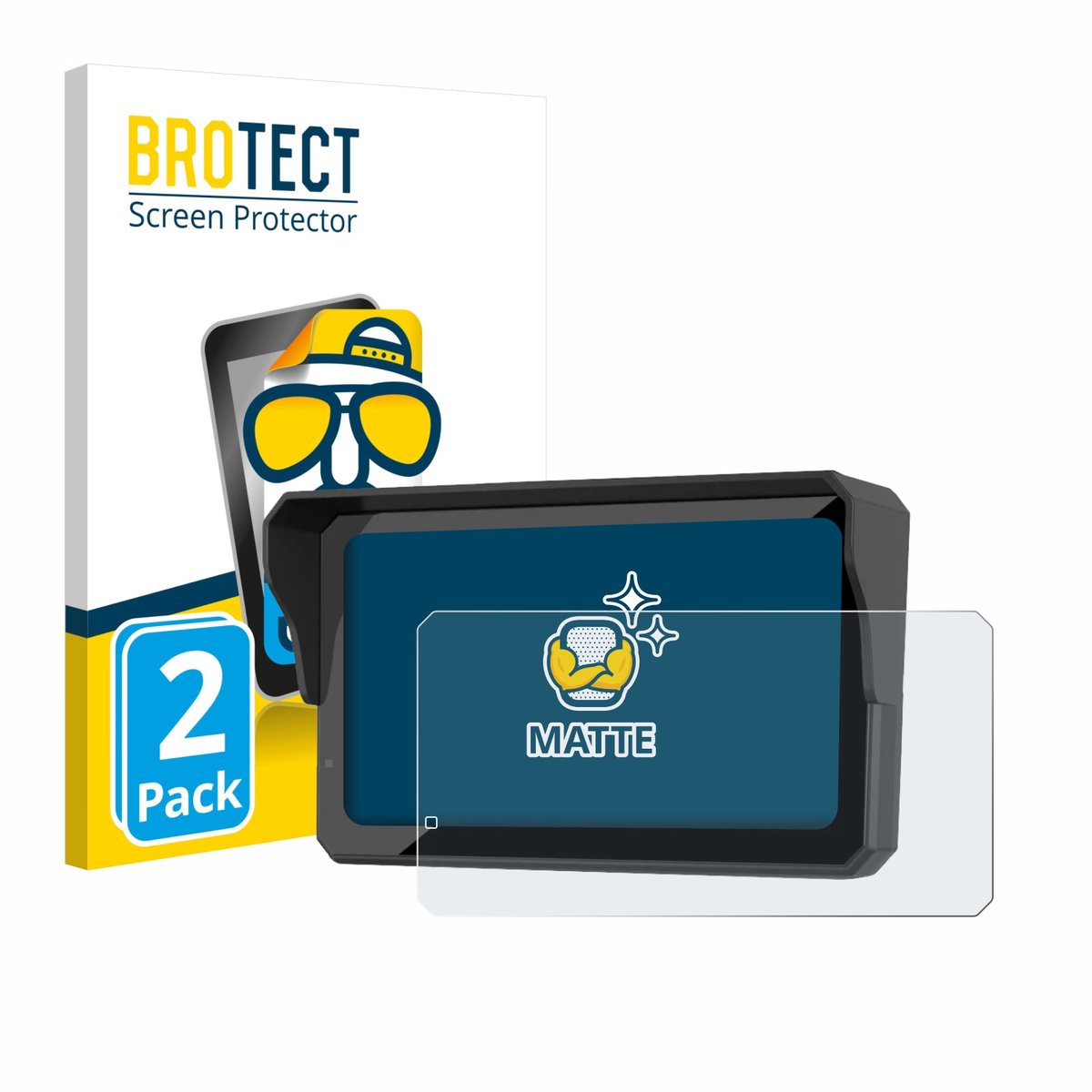 BROTECT - Screenprotector voor Carpuride W602S Pro - Folie Beschermfolie matte 2 Stuks