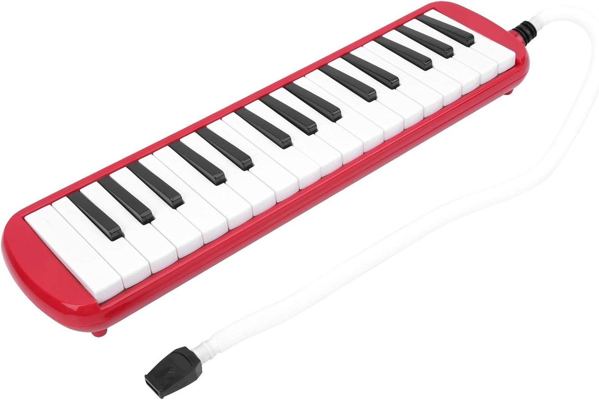 32-Toets Melodica met Tas - Ideaal voor Beginners - Blaasinstrument - Rood