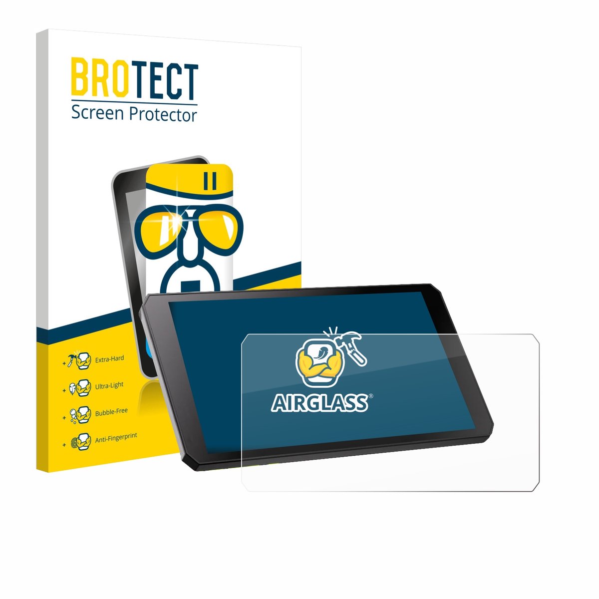 Screenprotector voor RiderNav R7M Beschermglas transparant