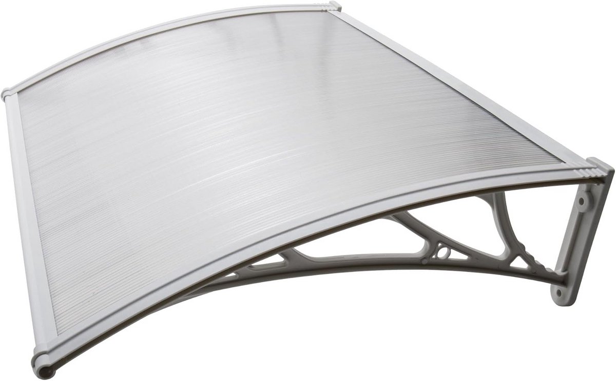 Witte Polycarbonaat Luifel voor Buitengebruik 80 x 100 cm
