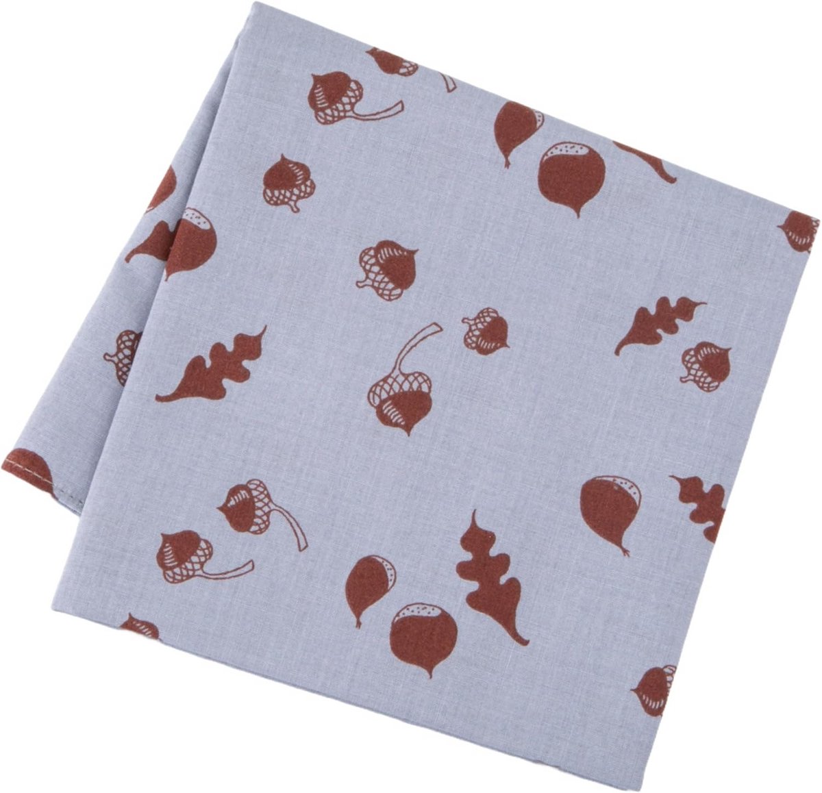 Japanse Katoenen Zakdoek 50x50cm - Handbedrukt Bloem & Gras Motief - Multifunctioneel als Furoshiki of Sjaal