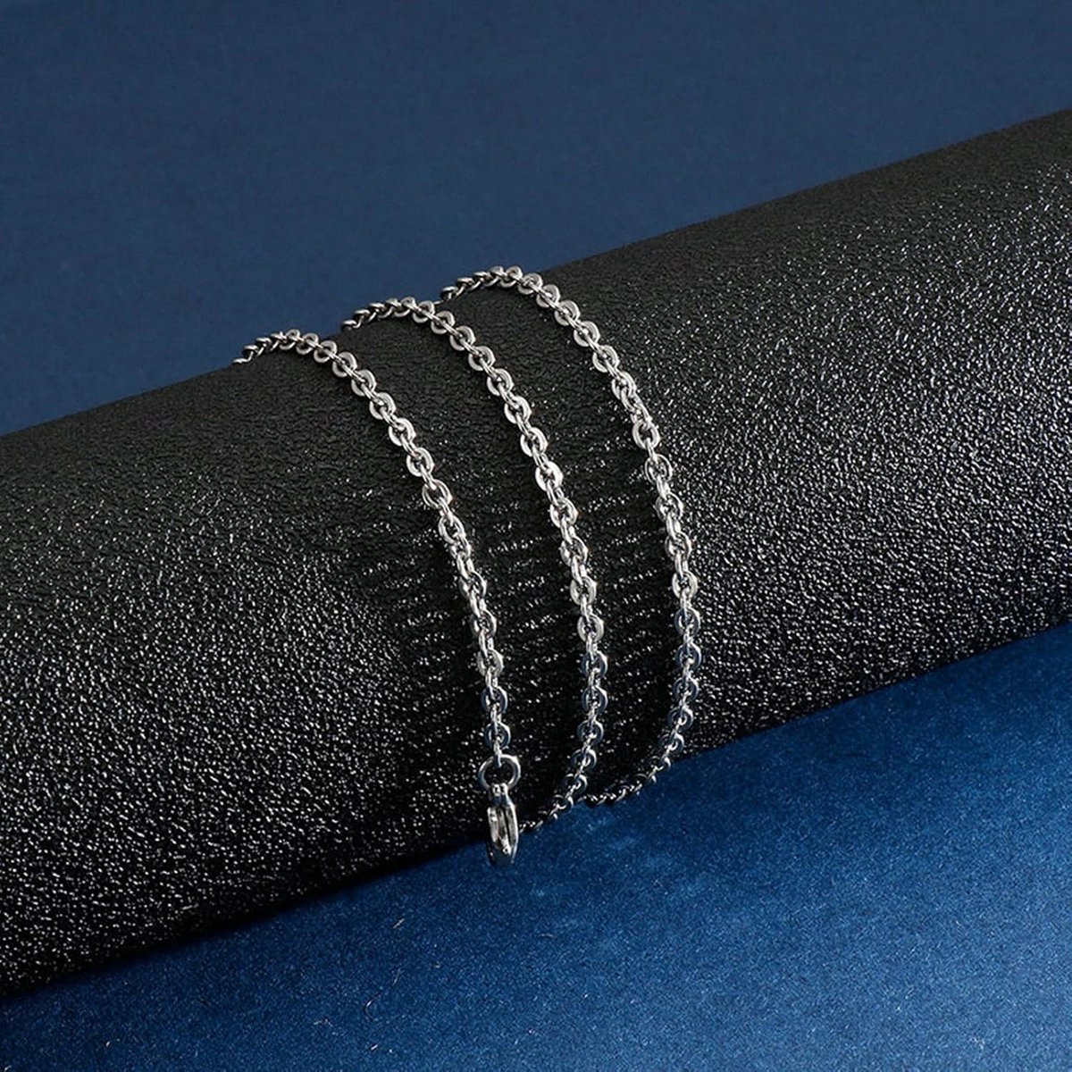 Lange Halsketting Roestvrij Staal voor Dames en Heren - Fijne Schakelketting voor Hanger (45-70 cm)