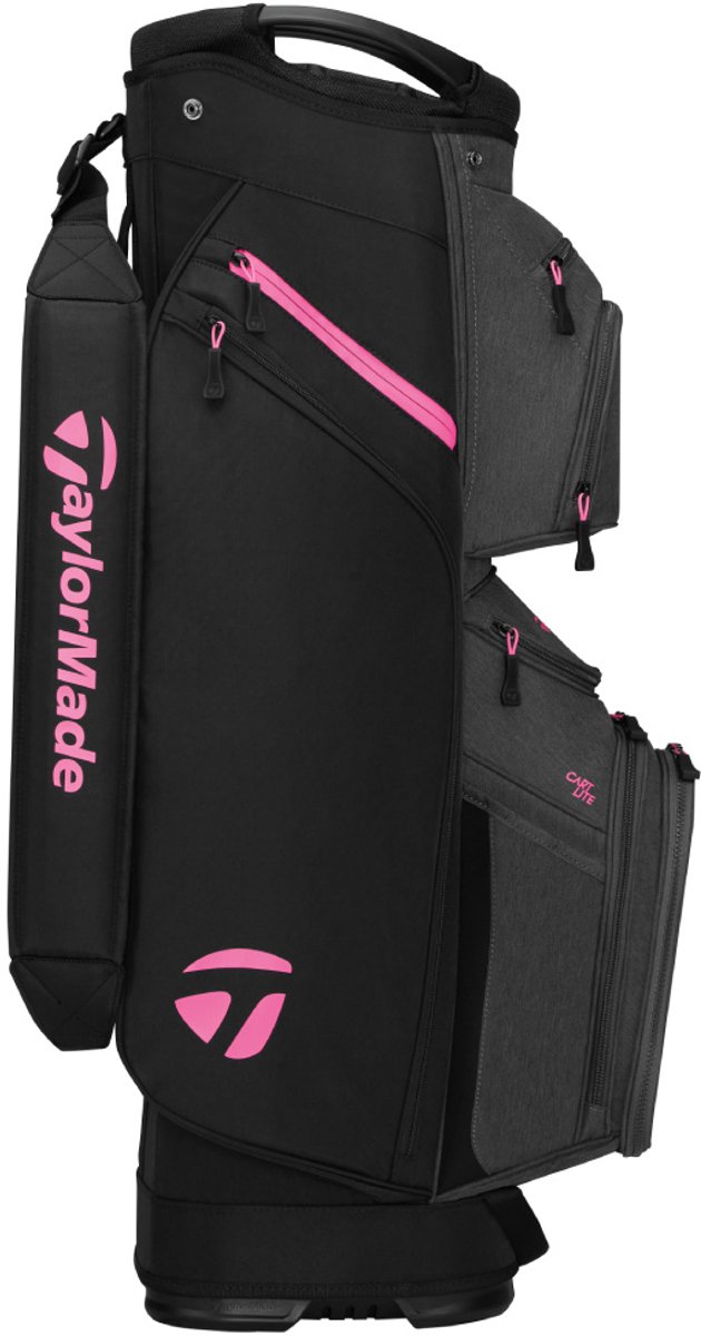 TaylorMade Cart Lite Cartbag 2026 - Zwart Roze — afbeelding 2