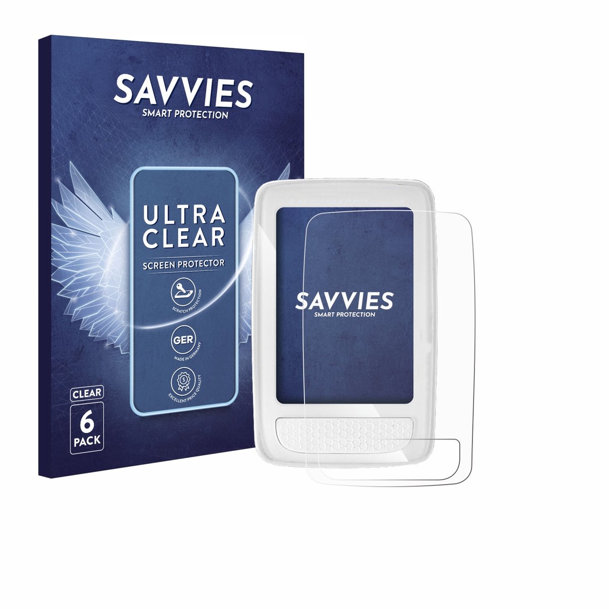 Savvies - Screenprotector voor Giant Axact 14W - Folie Beschermfolie transparant 6 Stuks