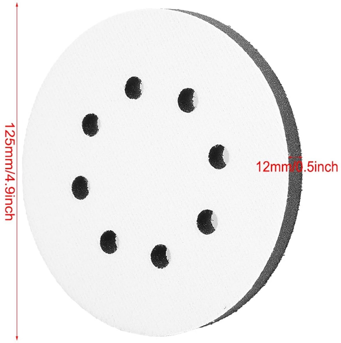 Zacht Polijstpad van Spons voor Machinegebruik - 125 mm Diameter