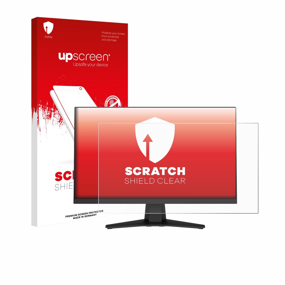 upscreen - Screenprotector voor MSI MAG 244F - Folie Beschermfolie transparant