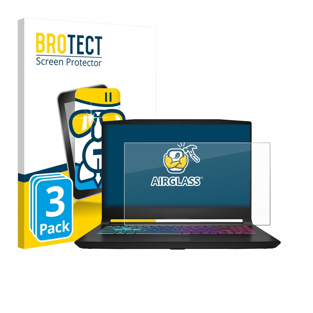 Screenprotector 3 Stuks voor MSI Katana 15 HX B14 Beschermglas transparant