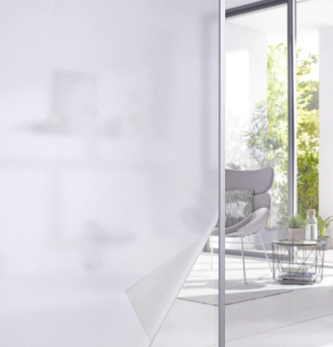 Privacyfolie Melkglas Strisoft 67x200 cm Zelfklevend