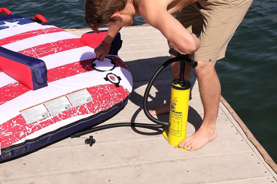 Krachtige Dubbelwerkende Handpomp voor Watersport en Opblaasartikelen — afbeelding 3