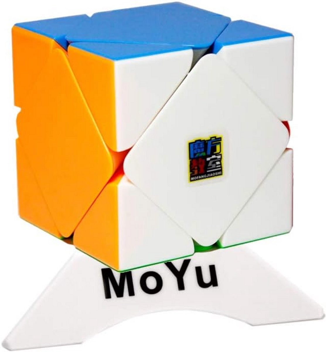 Skewb Rubik Kubus – Snelle Draaiende Puzzelkubus Inclusief Standaard