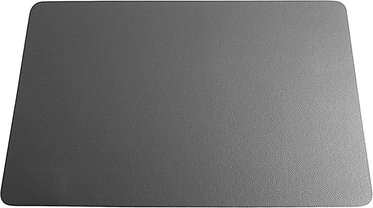 Set van 4 Placemats Lederlook Rechthoekig Tafelbeschermer Kunststof Wasbaar 46x33 cm
