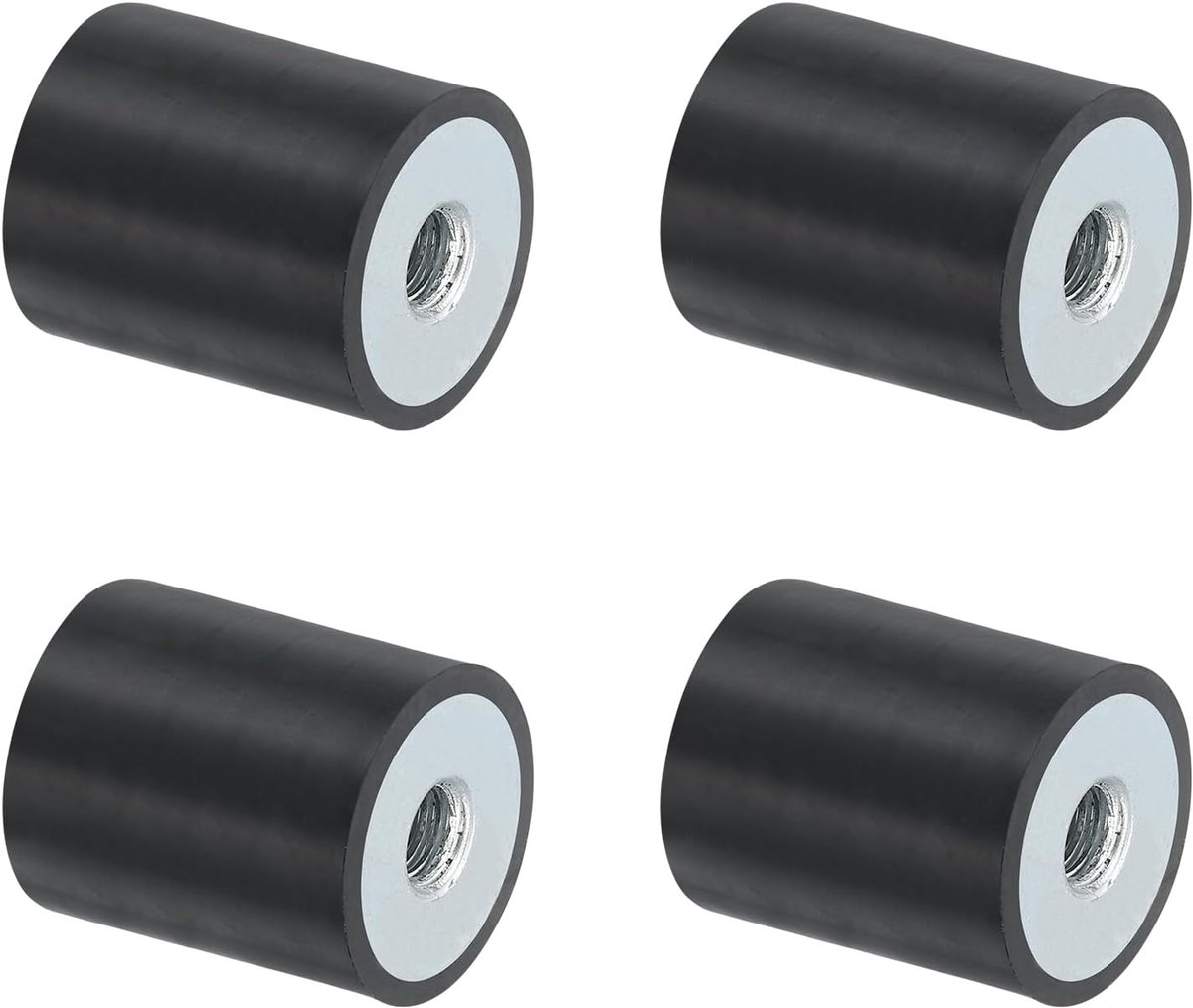 4x Rubberen Schroefdraad Dempers M6 Trillingsdemping voor Apparaten en Machines