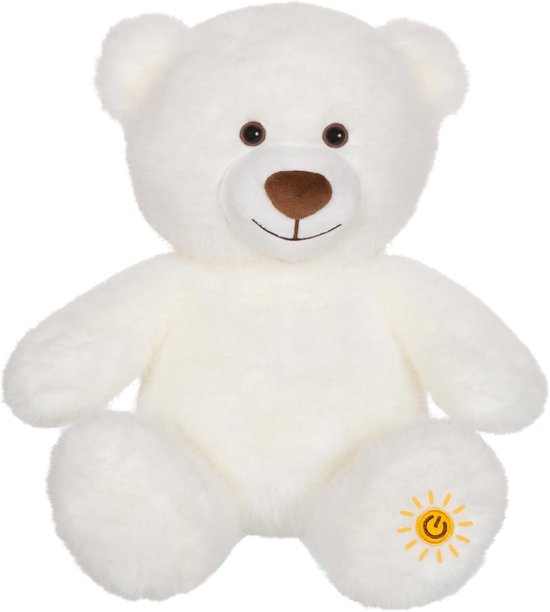 Knuffel Nachtlampje Beer Beige 24 cm - Zacht Licht voor Baby's en Kinderen — afbeelding 3