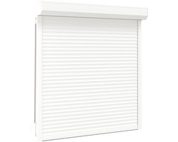 vidaXL - Rolluik - Wit - 130 - x - 140 - cm - Aluminium - en - polyurethaan