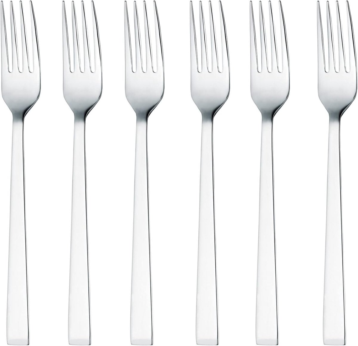 Set van 6 RVS Eetvorken - 18/10 Roestvrijstaal - Tijdloos Design