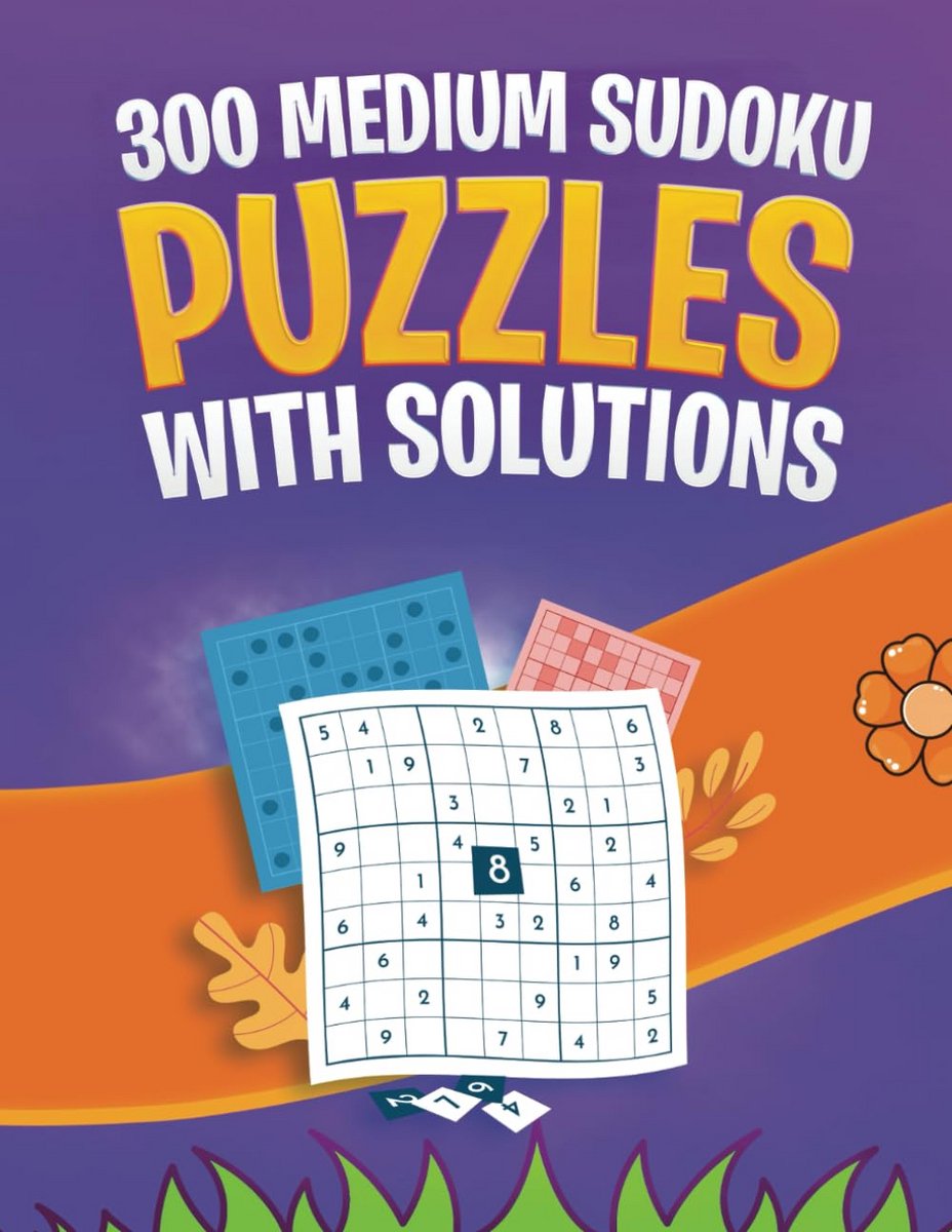 Sudoku Puzzelboek - Denkspel Boek - Hersenen Trainen - 300 Medium Puzzels - Groot Formaat