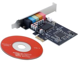 Interne Geluidskaart - 3D Stereo Card - Home Cinema Gaming - 5.1 Surround Sound - PCI-Express