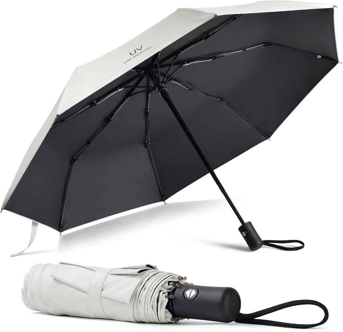 Automatische Winddichte Paraplu UV Bescherming Compact voor Reizen