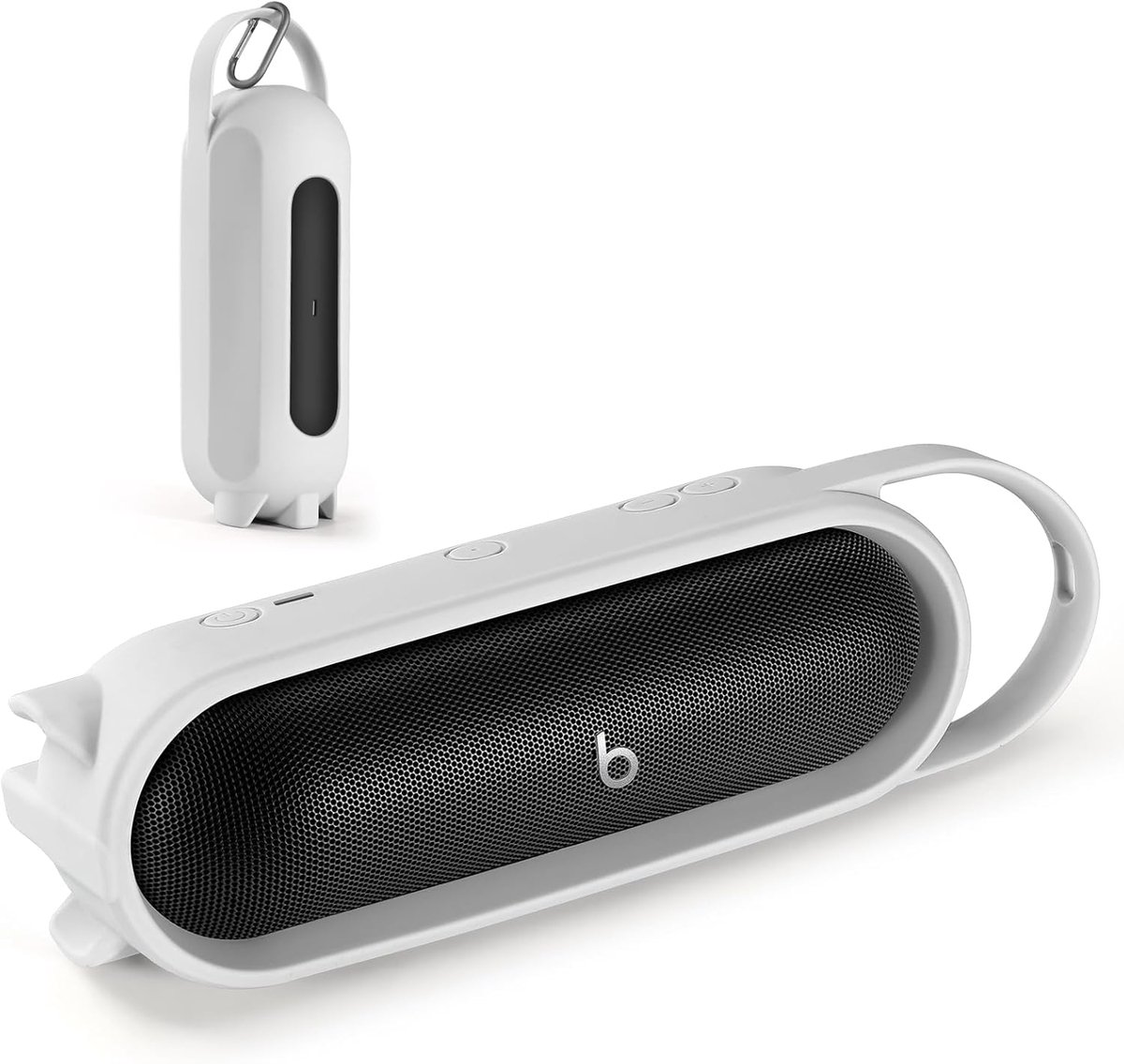 Draagbare Siliconen Beschermhoes voor Bluetooth Speaker, Reis- en Opberghoes (Grijs)