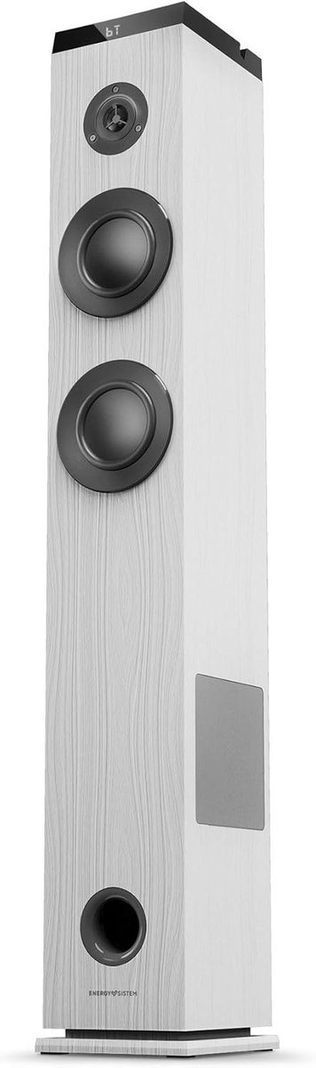 Draadloze Houten Torenluidspreker met Bluetooth 5.0 en 65W Vermogen - USB, MicroSD & FM Radio
