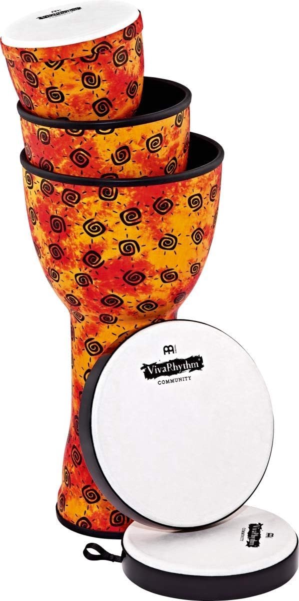 3-in-1 Stapelbare Djembe Set met Verwisselbare Trommelkoppen