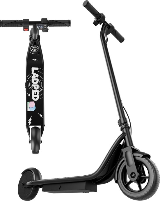 Elektrische kinderstep 6.5 inch massieve banden 250W motor 3 rijmodi max 14 km/u – lichtgewicht, zwart