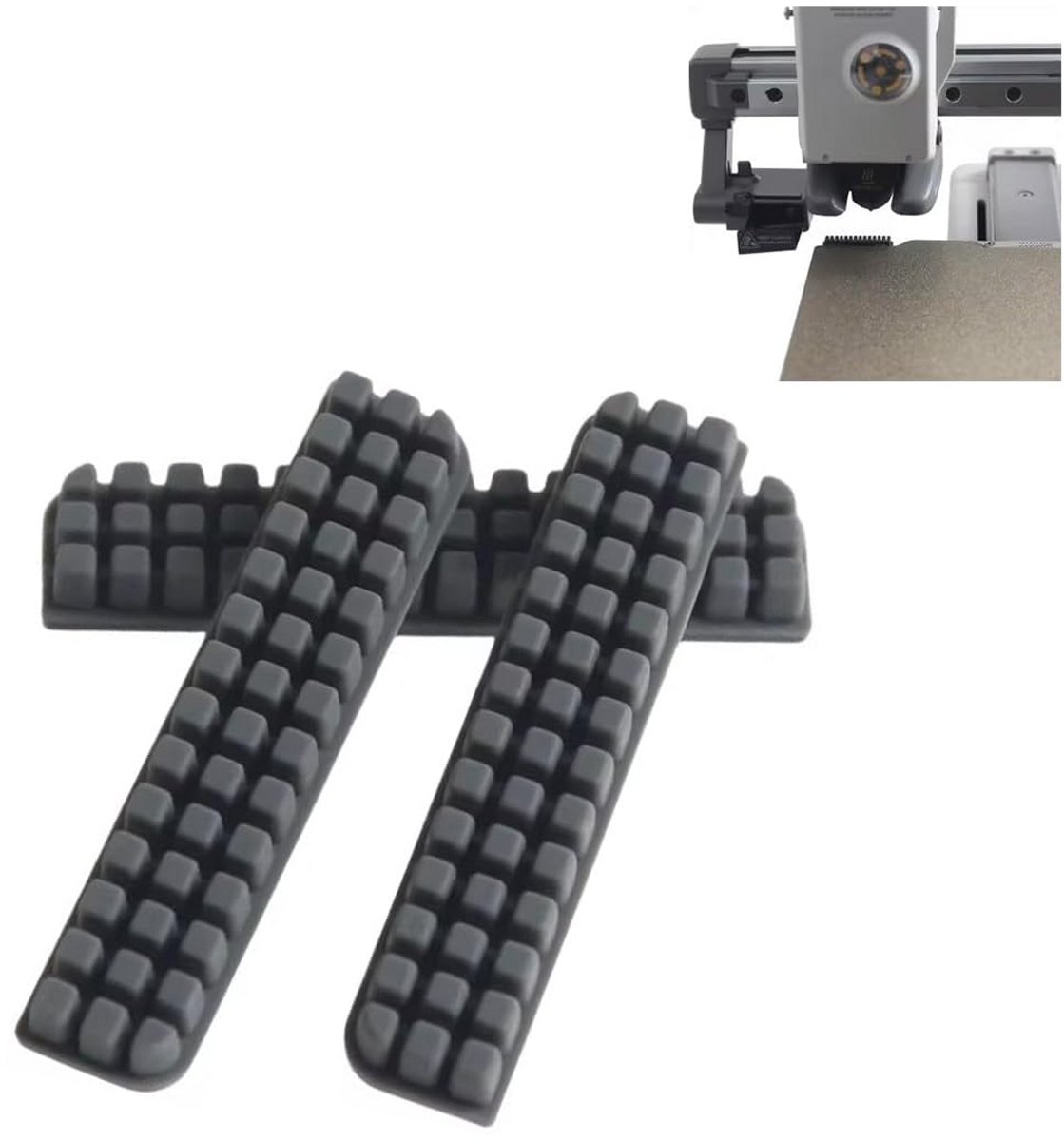 3 Stuks Siliconen Nozzle Borstel Set voor 3D Printer Reiniging - Mini Wisser Accessoire