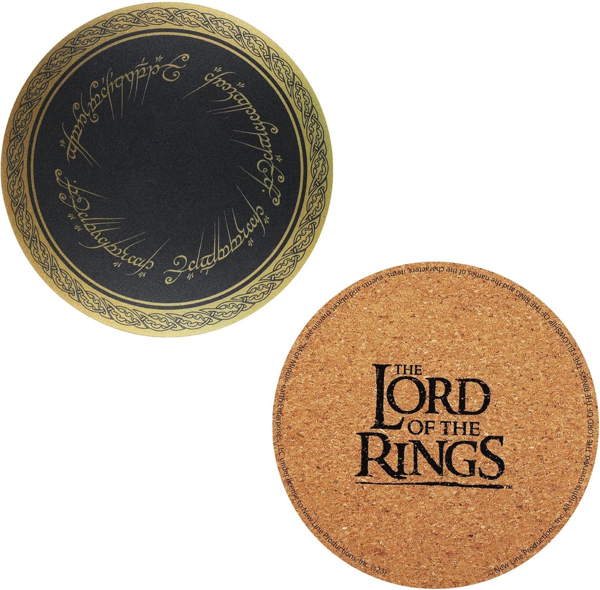 Set van 4 Onderzetters - Gebaseerd op The Lord of the Rings