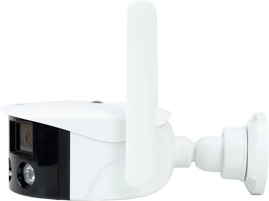 Draadloze IP Beveiligingscamera Set met Dubbele Lens 4MP Panoramisch Zicht en 128GB MicroSD Kaart — afbeelding 5