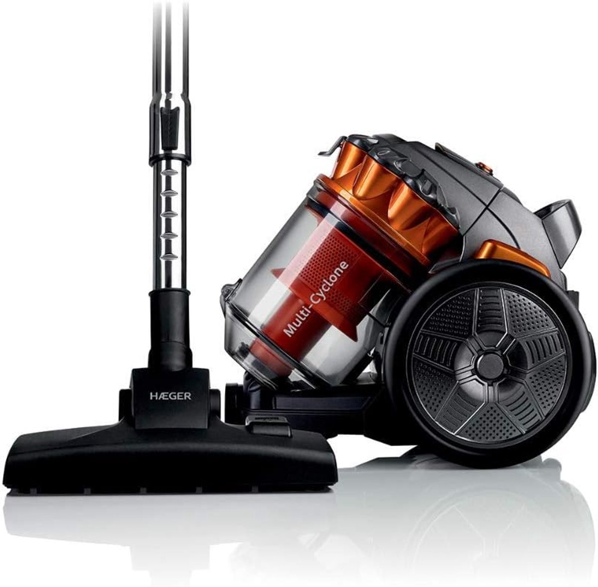 Krachtige zakloze stofzuiger 700W met Multicycloonfilter en Flexibele Slang