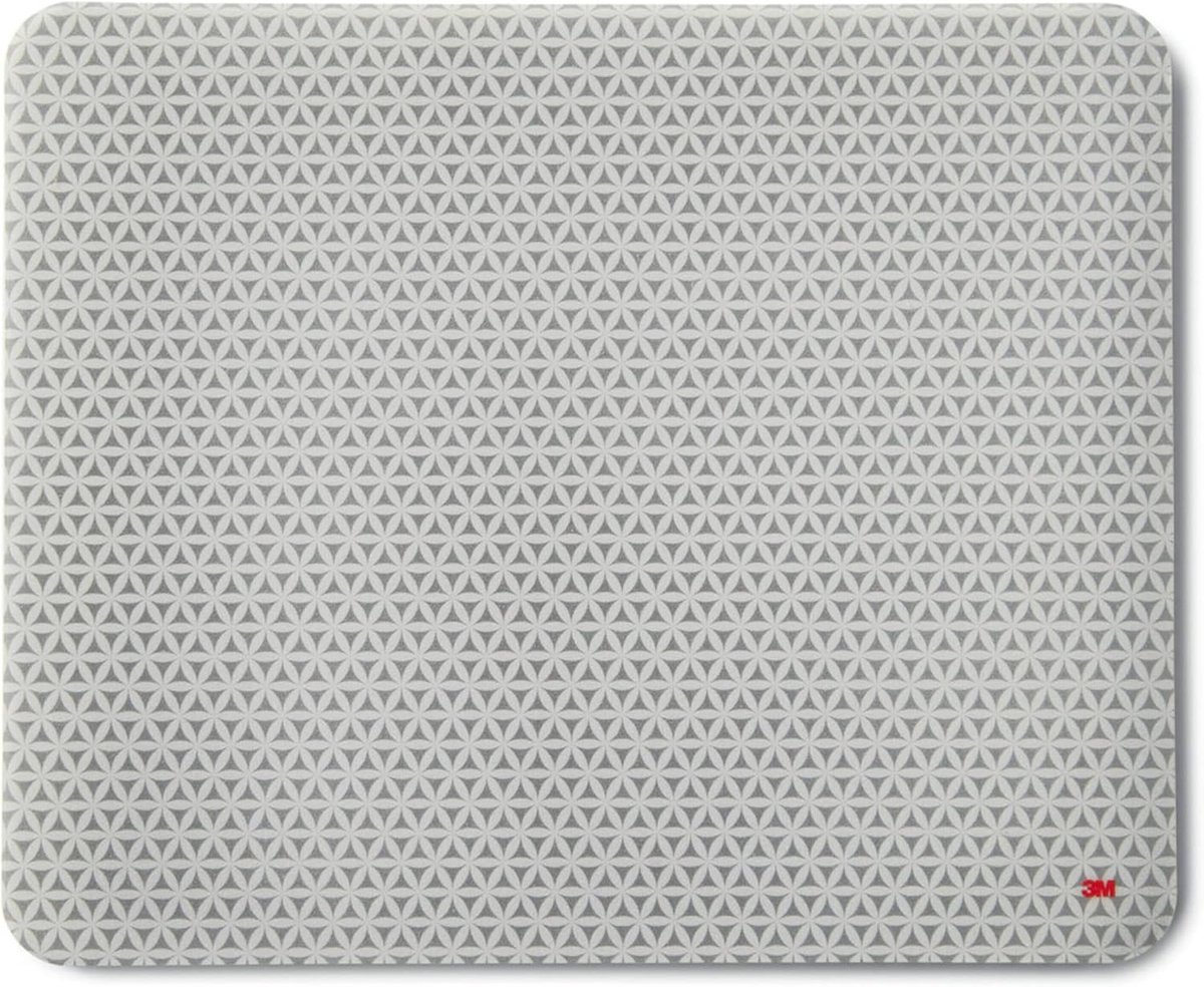Precisie Muismat met Antislip Onderkant voor Optische Muis, Grijs, 21.5 x 17.8 cm