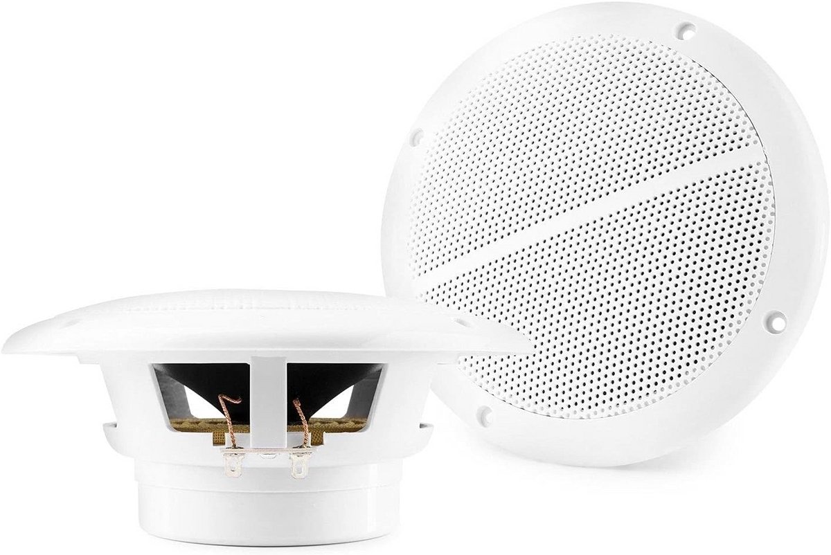 Set van 2 Waterdichte Plafondspeakers 100W - Ideaal voor Badkamer, Sauna en Buiten