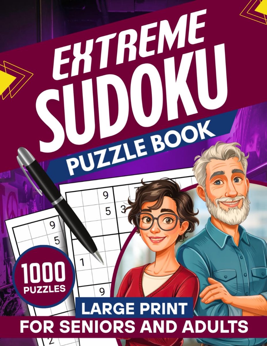 Puzzelboek Sudoku - Hersenkrakers - Mentale Training - 1000 Extreme Puzzels - Large Print
