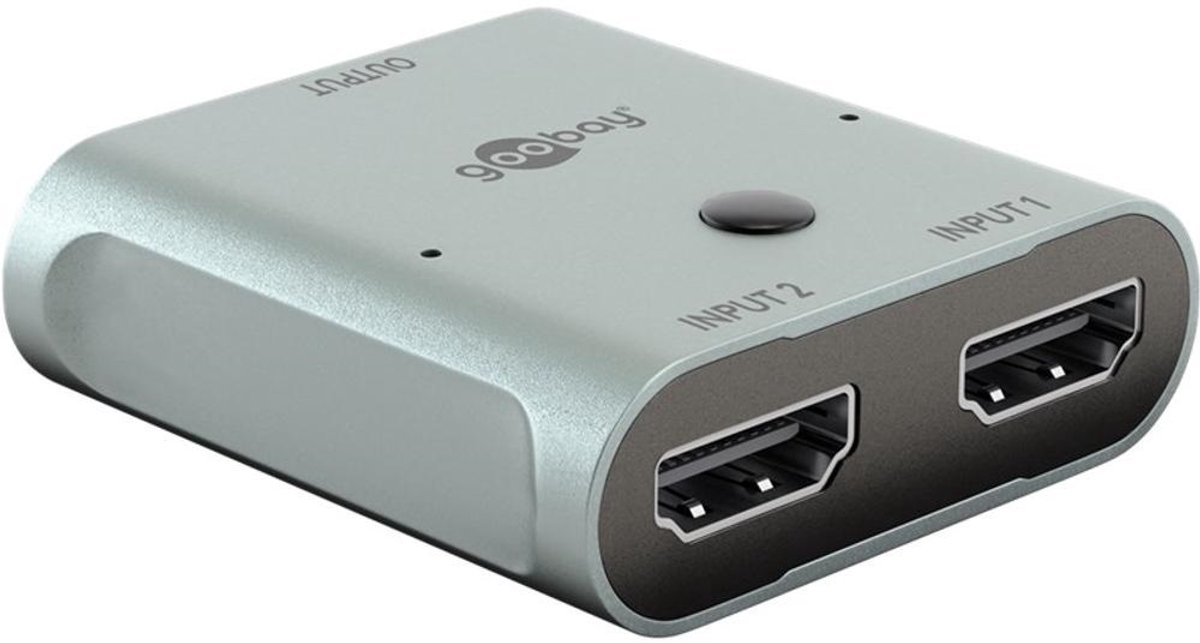 Goobay HDMI schakelaar | 2 naar 1 | HDMI2.1 (8K 60Hz + HDR)