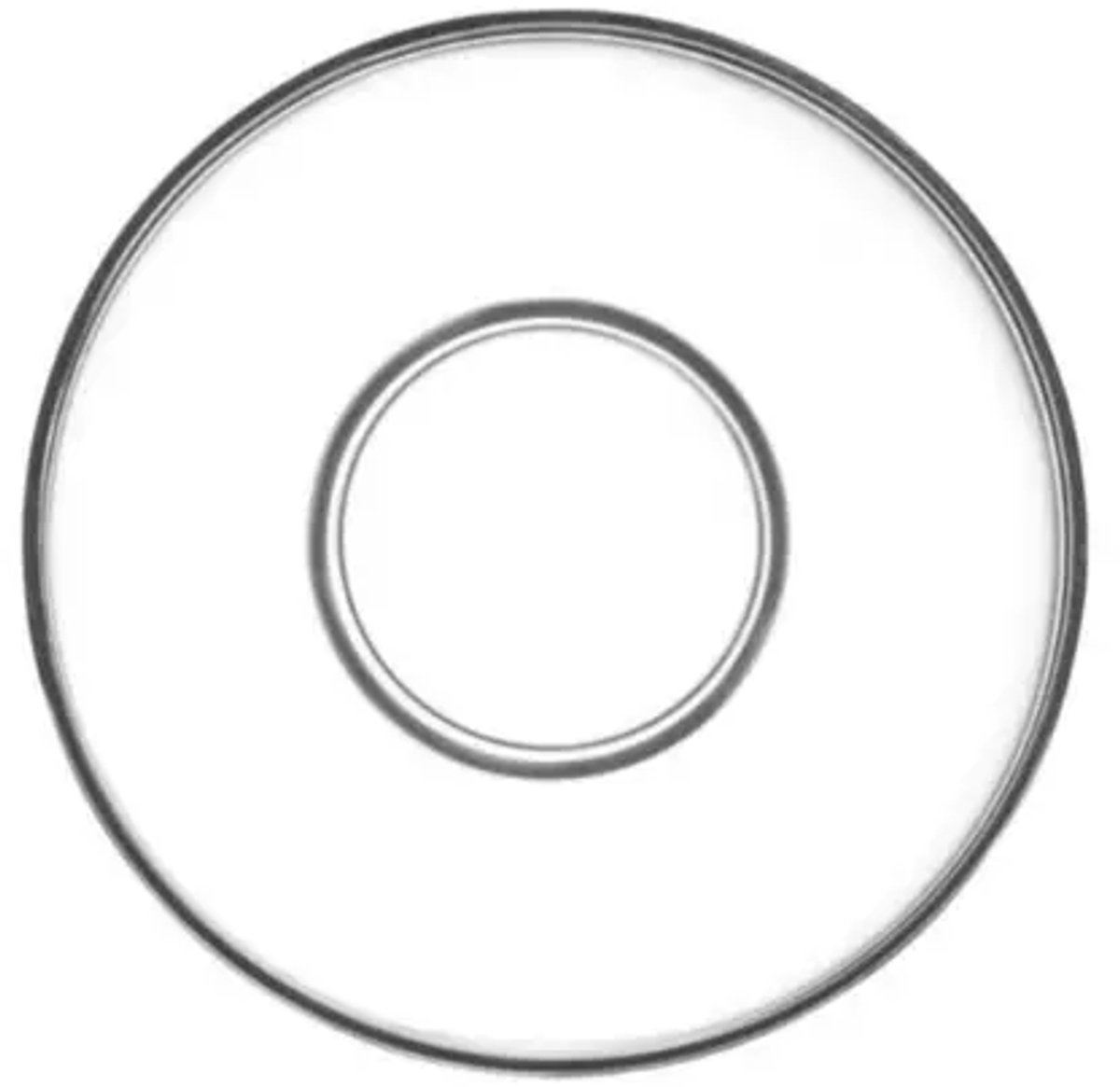 LAV - theeschotel - Demet - set van 6 - transparant - elegant design, 1,8 cm hoog