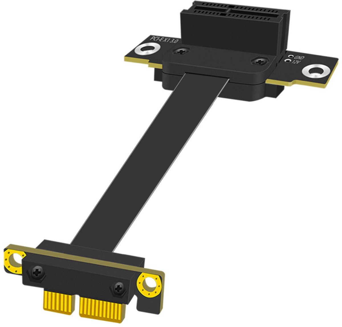 PCIe 3.0 X1 Riser Kabel Rechte Hoek voor M.2, WiFi, USB en Andere PCIe Kaarten